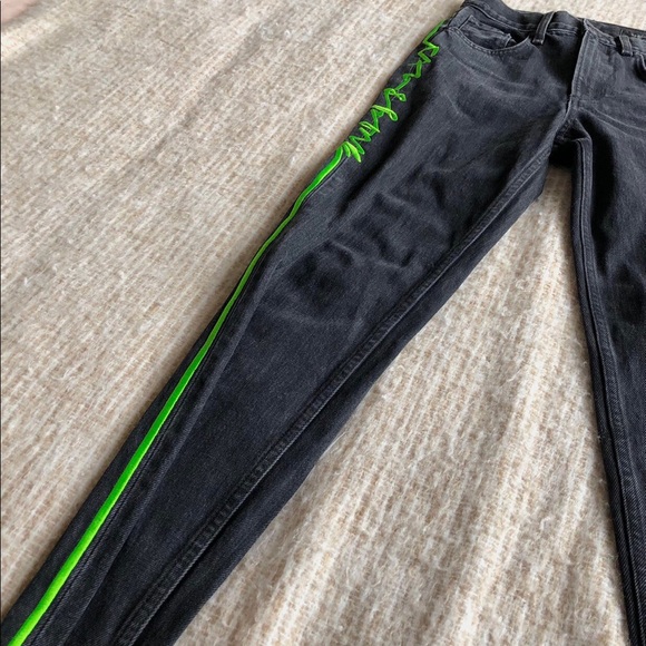 Rag And Bone Dark Wash Straight Leg Tapered Denim Jeans Embroidery 23 RRP$425 - Picture 2 of 13